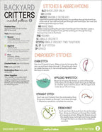 Backyard Critters 1 Crochet Amigurumi Pattern
