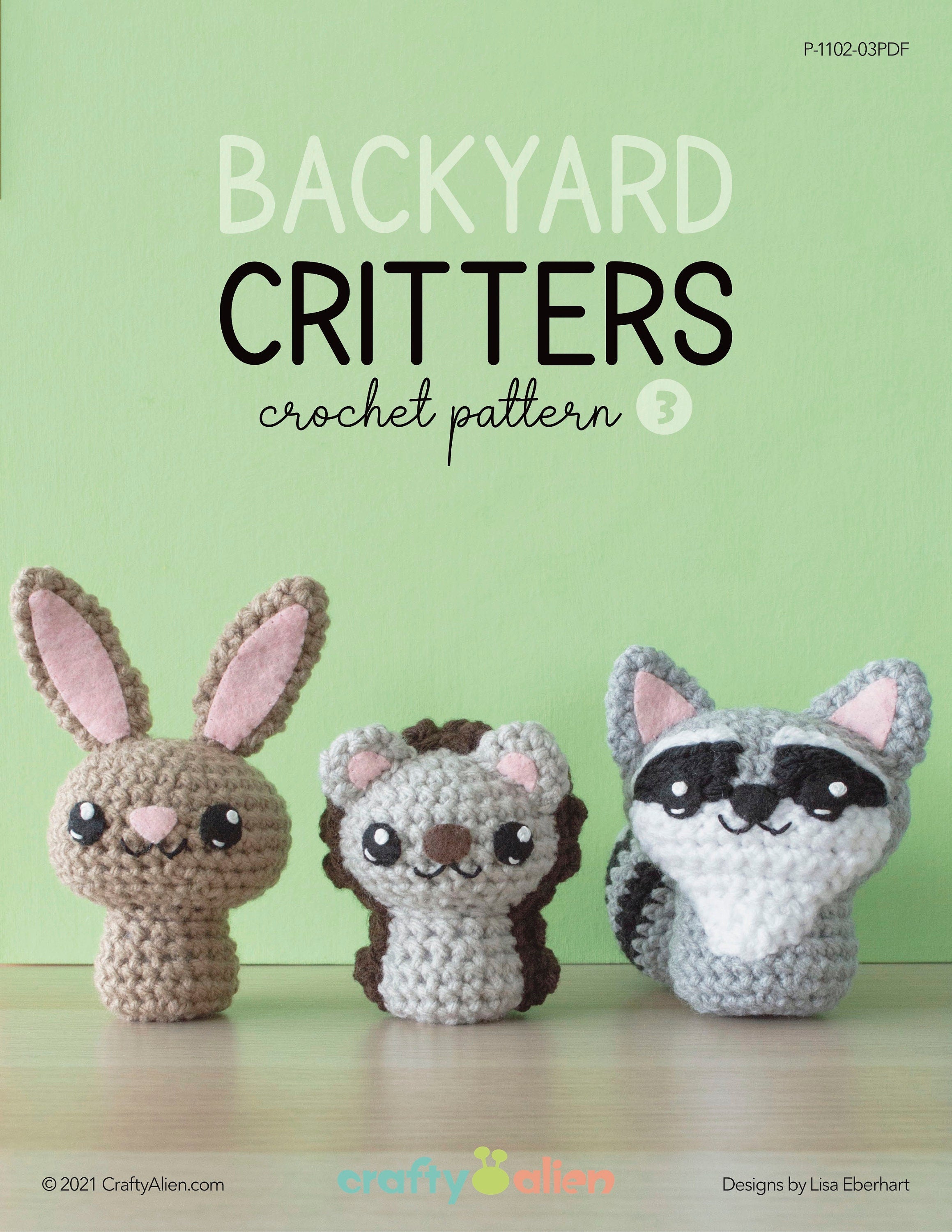Backyard Critters 3 Crochet Amigurumi Pattern