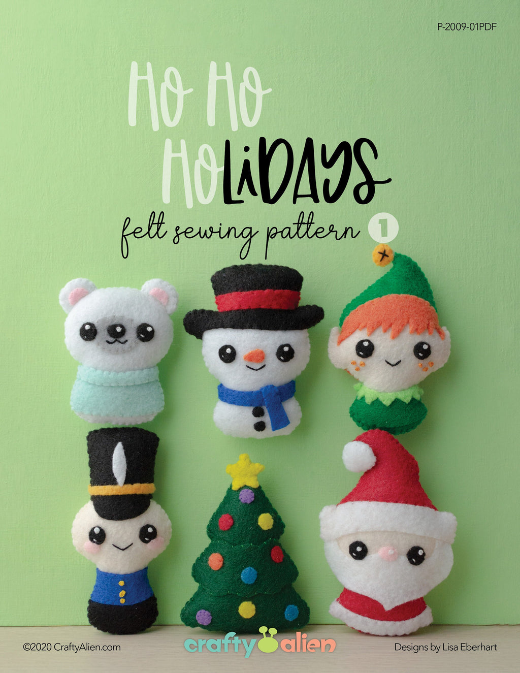 Ho Ho Holidays 1 Felt Craft Pattern