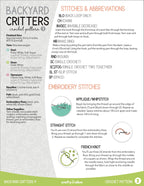 Backyard Critters 4 Crochet Amigurumi Pattern