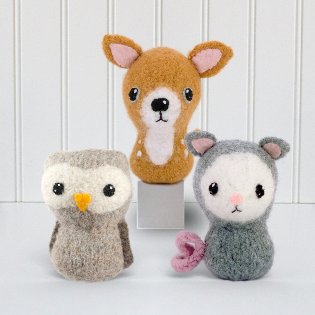 Backyard Critters 4 Felted Knitting Pattern