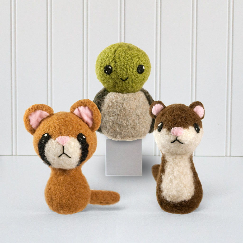 Backyard Critters 5 Felted Knitting Pattern
