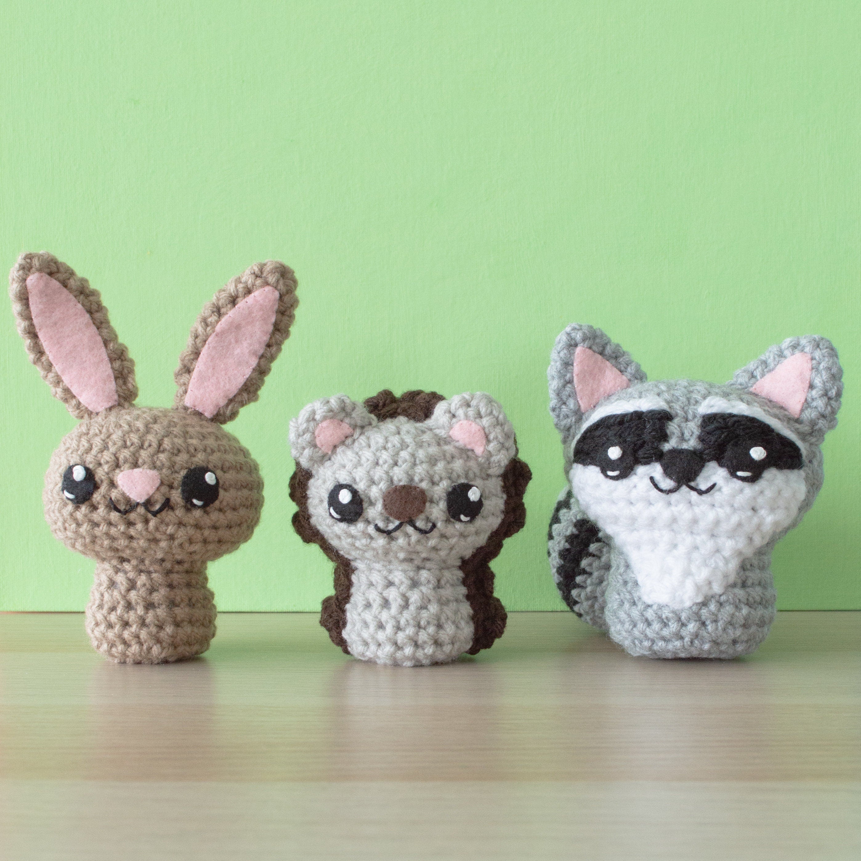 Backyard Critters 3 Crochet Amigurumi Pattern