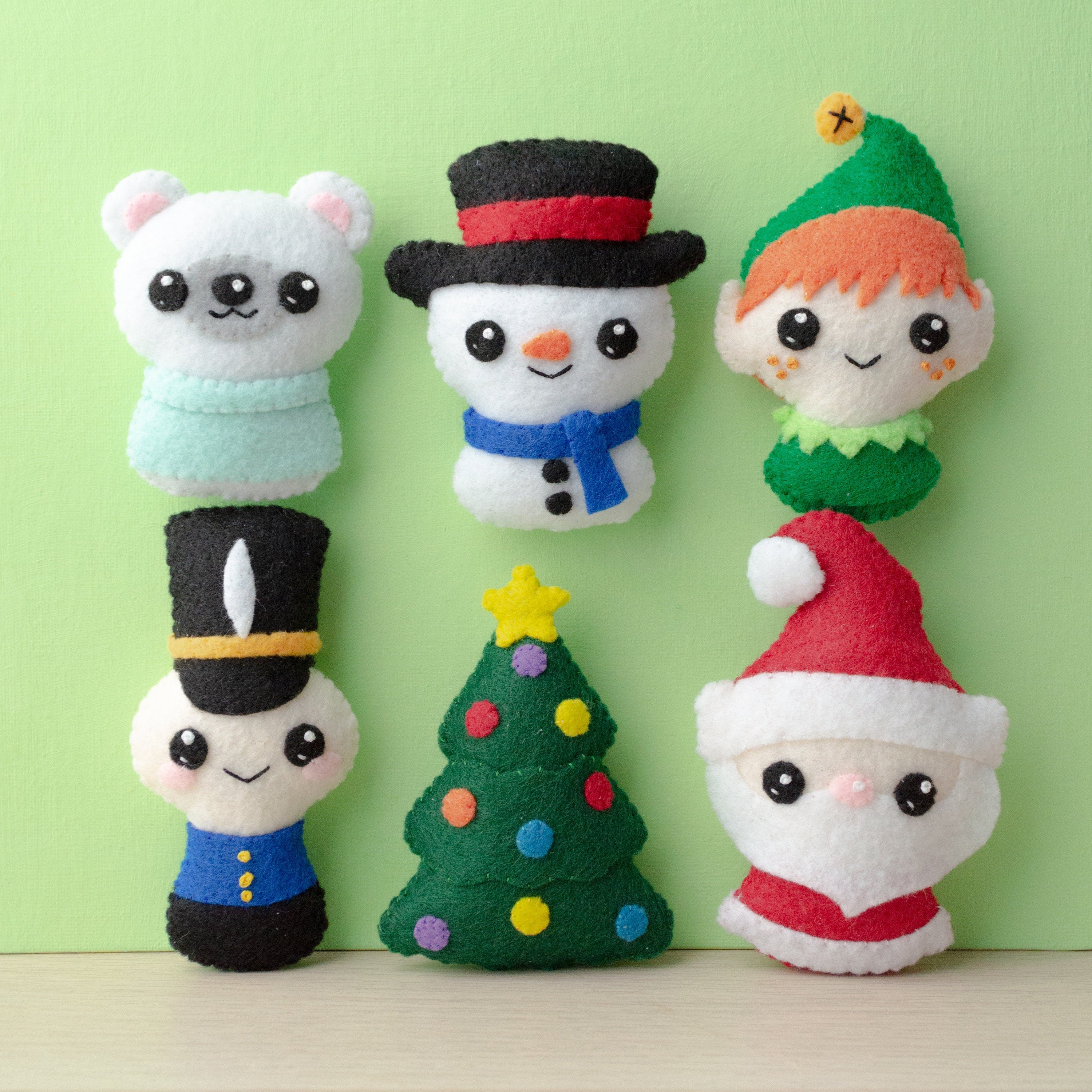Ho Ho Holidays 1 Felt Craft Pattern