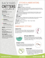 Backyard Critters 3 Crochet Amigurumi Pattern