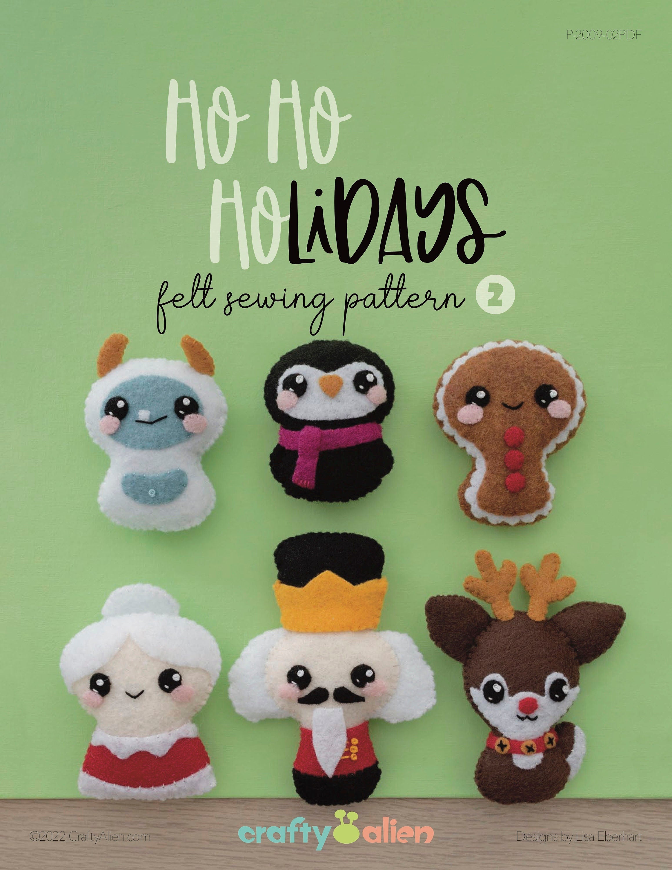 Ho Ho Holidays 2 Felt Craft Pattern