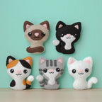 Kitschy Kitties 1 Felt Craft Pattern