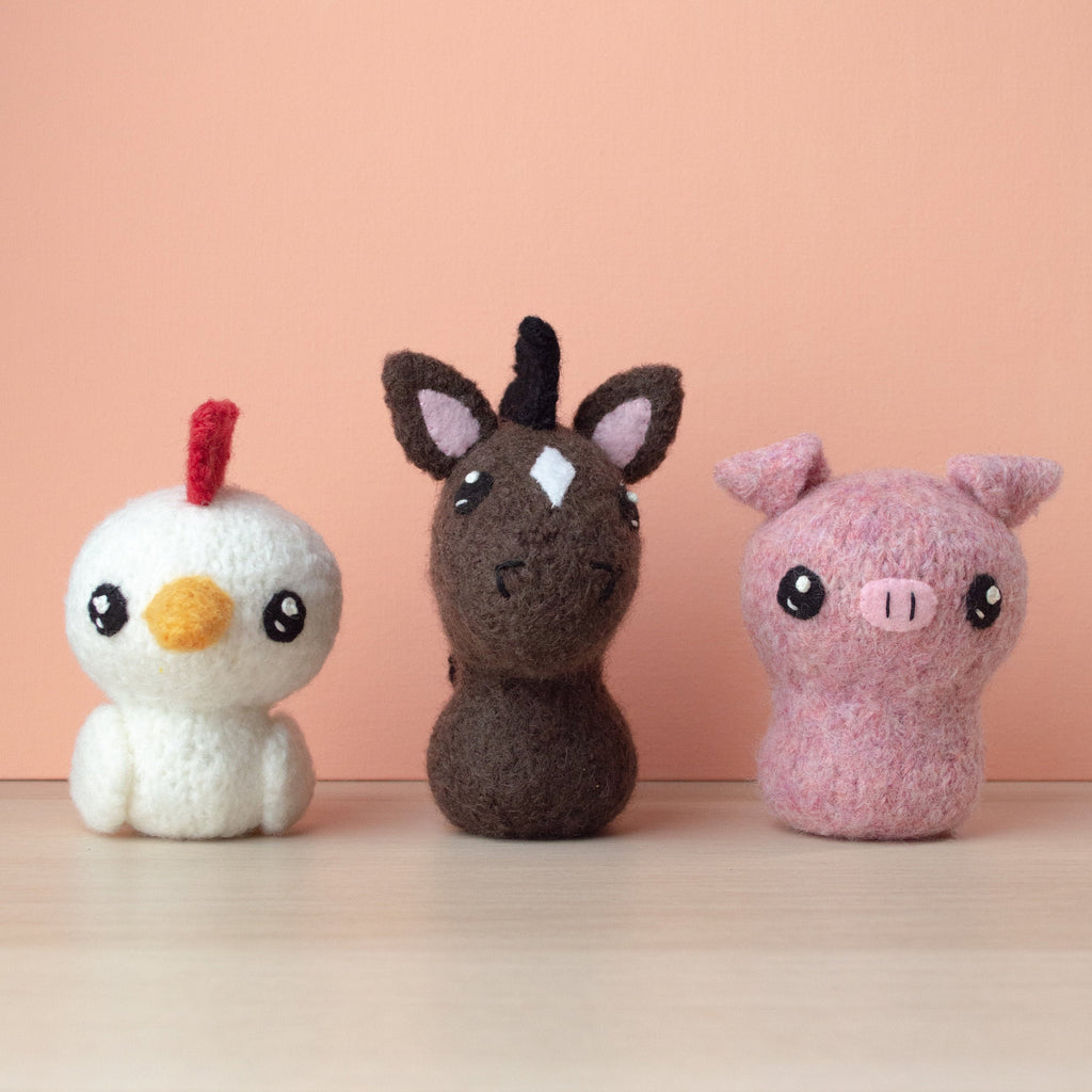 Born in a Barn 1 Felted Knitting Pattern