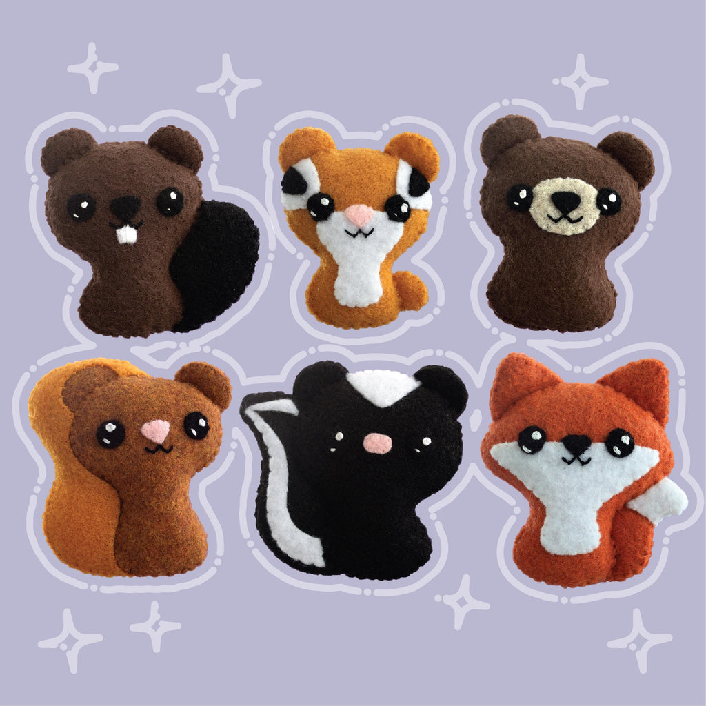 Backyard Critters 1 Felt Craft Pattern